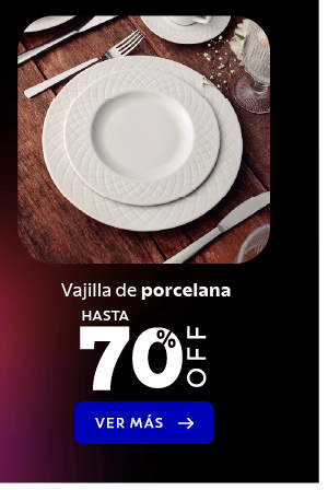 Vajilla de porcelana HASTA 70% OFF VER MÁS